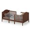 2-in-1 Classic Convertible Wooden Toddler Bed with 2 Side Guardrails for Extra Safety